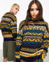 Фото #2 товара Reclaimed Vintage unisex fairisle jumper in green