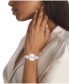 ფოტო #4 პროდუქტის Women's Gleam Silver-Tone Stainless Steel Bracelet Watch 32mm