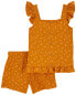 Kid 2-Piece Floral Crinkle Jersey Outfit Set 5