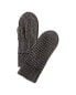 Фото #1 товара Forte Cashmere Plaited Cashmere Mittens Women's Grey