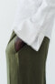 Фото #3 товара Блуза из смесового льна с завязками ZARA