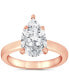 ფოტო #4 პროდუქტის Certified Lab Grown Diamond Engagement Ring (3 ct. t.w.) in 14k Gold