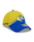 Фото #1 товара Men's Gold, Royal Los Angeles Rams 2023 Sideline 39THIRTY Flex Hat