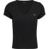 ფოტო #1 პროდუქტის TOMMY JEANS Slim Essential Rib short sleeve T-shirt