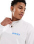 Gramicci unisex cotton long sleeve t-shirt with carabiner in white