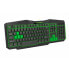 Keyboard Esperanza EGK201G Black Green Monochrome Black/Green English QWERTY