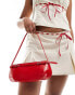 Фото #2 товара ASOS DESIGN shoulder bag with buckle detail in red