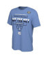 Men's Carolina Blue North Carolina Tar Heels 2022 NCAA Men's Basketball Tournament March Madness Final Four Regional Champions Locker Room T-shirt Голубой, L - фото #3