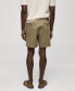 Фото #2 товара Men's Drawstring Detail Cotton Shorts