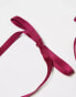 Фото #2 товара Reclaimed Vintage long ribbon clips in berry red