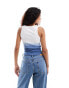 Фото #2 товара Noisy May ombre ribbed tank top in white & blue