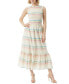 Фото #1 товара Women's Mira Striped Smocked Maxi Dress