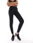 Фото #2 товара Nike Training One wrapped high waisted 7/8 leggings in black