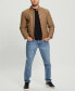 ფოტო #5 პროდუქტის Men's Stretch Faux Leather Jacket