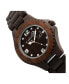 ფოტო #2 პროდუქტის Raywood Wood Bracelet Watch W/Date Brown 47Mm