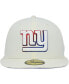 ფოტო #3 პროდუქტის Men's Cream New York Giants Chrome Dim 59FIFTY Fitted Hat