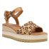 Фото #2 товара TOMS Diana Leopard Platform Wedge Womens Brown Casual Sandals 10017913T