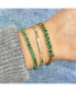 Фото #2 товара Emerald Tennis Bracelet 14K Gold