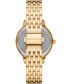 ფოტო #2 პროდუქტის Women's Melissa Three-Hand Gold-Tone Stainless Steel Watch Set 35mm