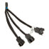 Фото #2 товара EK Water Blocks EK-Cable Y-Weiche für 3x 4-Pin-PWM-Lüfter - 10 cm