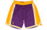 Фото #2 товара Шорты басктебольные Mitchell&Ness NBA 96-97 Los Angeles Lakers Пурпурные 96-97