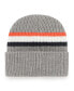 Фото #3 товара Men's Gray Denver Broncos Highline Cuffed Knit Hat