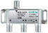 Фото #1 товара axing BVE 3-01P - Cable splitter - 5 - 1218 MHz - Stainless steel - Female/Female - F - 89 mm