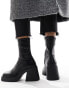 ASOS DESIGN Radiate mid-heel boots in black 44 - фото #9