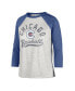 ფოტო #3 პროდუქტის Women's Gray Distressed Chicago Cubs City Connect Retro Daze Ava Raglan 3/4-Sleeve T-shirt