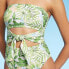 Фото #2 товара Women's Bandeau Tie-Front Cut Out One Piece Swimsuit - Shade & Shore Green