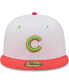 ფოტო #2 პროდუქტის Men's White, Coral Chicago Cubs 1990 MLB All-Star Game Strawberry Lolli 59FIFTY Fitted Hat