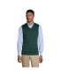 Фото #1 товара Жилет свитерный для мужчин Lands' End школьный униформенный из хлопка и модала