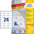 Фото #7 товара Avery Zweckform Avery 3658-10 - White - Rectangle - Permanent - 64.6 x 33.8 mm - A4 - Paper