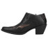 Фото #3 товара Roper Sarah TooledInlay Pointed Toe Cowboy Booties Womens Black Casual Boots 09-