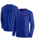 Men's Royal Buffalo Bills Sideline Lockup Performance Long Sleeve T-shirt