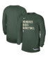 Men's and Women's Hunter Green Milwaukee Bucks 2023/24 Legend On-Court Practice Long Sleeve T-shirt