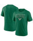 Фото #1 товара Men's Heather Kelly Green Distressed Philadelphia Eagles Tried and True Tri-Blend T-shirt
