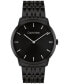 Men's Intrigue Black Stainless Steel Bracelet Watch 40mm