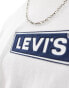 Levi's padded boxtab logo relaxed fit t-shirt in white