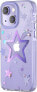 Kingxbar Kingxbar Heart Star Series etui iPhone 14 Plus etui w gwiazdki purple star - фото #1