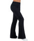 ფოტო #3 პროდუქტის Black Bell Bottom Foldover Waist Sweatpants