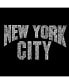 Фото #2 товара Mens Premium Blend Word Art T-Shirt - New York City Neighborhoods