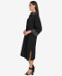 ფოტო #3 პროდუქტის Women's Mock-Neck Embellished Sheath Dress