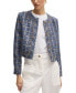 Фото #1 товара Women's Tweed Regular-Fit Jacket