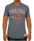 ფოტო #4 პროდუქტის Men's Heather Gray Nebraska Huskers Vintage-Inspired Bugeaters Tri-Blend T-shirt