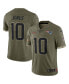 Фото #4 товара Men's Mac Jones Olive New England Patriots 2022 Salute To Service Limited Jersey