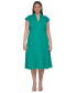 Фото #1 товара Plus Size V-Neck Short-Sleeve A-Line Dress