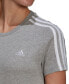 ფოტო #3 პროდუქტის Women's Essentials Cotton 3 Stripe T-Shirt