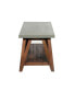 Brookside Cement-Top Wood Coffee Table