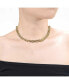 14k Yellow Gold Plated with Cubic Zirconia Miami Cuban Chain Door Knocker Necklace